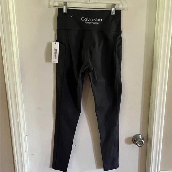 Calvin Klein Performance Charcoal Leggings - Picture 2 of 5